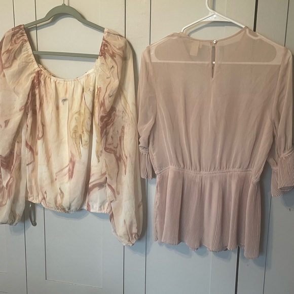 H&M & A Peach New from Buckle Blouse Duo - Marble and Blush - Picture 6 of 13